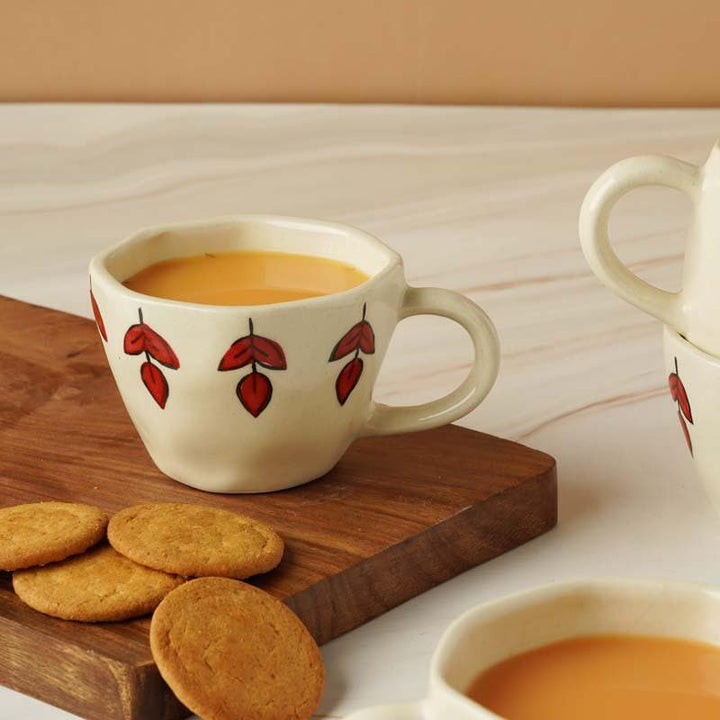 Buy Red Ivy Cup- Set Of Four at Vaaree online | Beautiful Cup to choose from