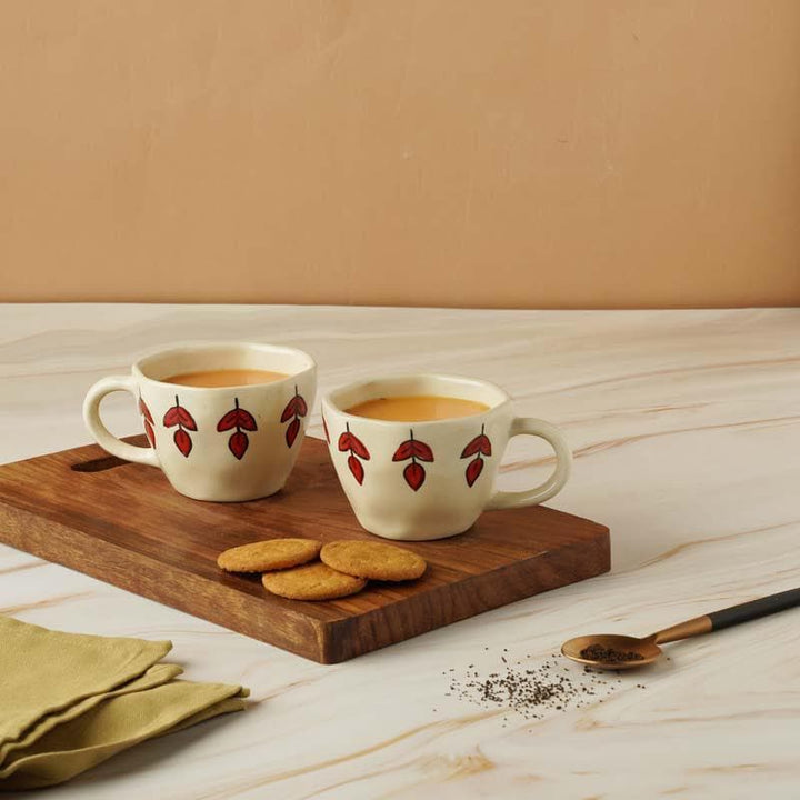 Buy Red Ivy Cup- Set Of Four at Vaaree online | Beautiful Cup to choose from