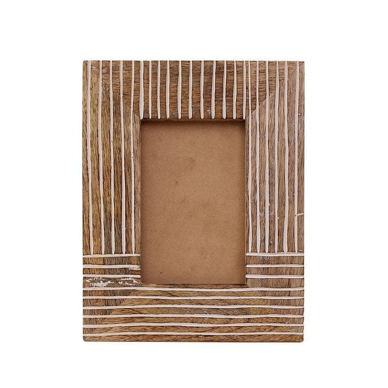 Buy Striped Wooden Photoframe at Vaaree online | Beautiful Photo Frames to choose from