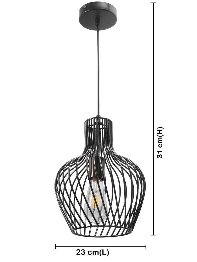 Buy Bottle Shaped Pendant Lamp in Black at Vaaree online | Beautiful Ceiling Lamp to choose from