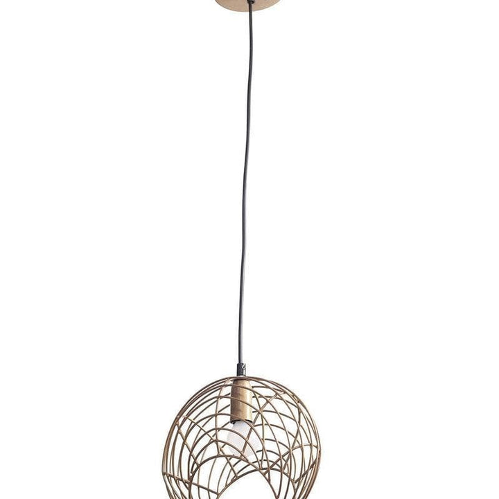 Buy Circular Pendant Lamp in Golden at Vaaree online | Beautiful Ceiling Lamp to choose from