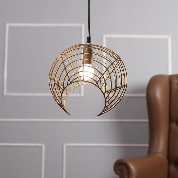 Buy Circular Pendant Lamp in Golden at Vaaree online | Beautiful Ceiling Lamp to choose from