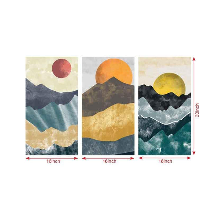 Buy High Tides Wall Art - Set Of Three at Vaaree online | Beautiful Wall Art & Paintings to choose from