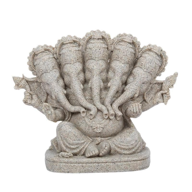 Buy Panchmukhi Beige Ganesh Idol at Vaaree online | Beautiful Idols & Sets to choose from