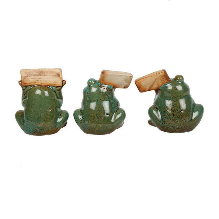 Buy Frog Gardening Showpiece - Set Of Three at Vaaree online | Beautiful Accent Piece to choose from