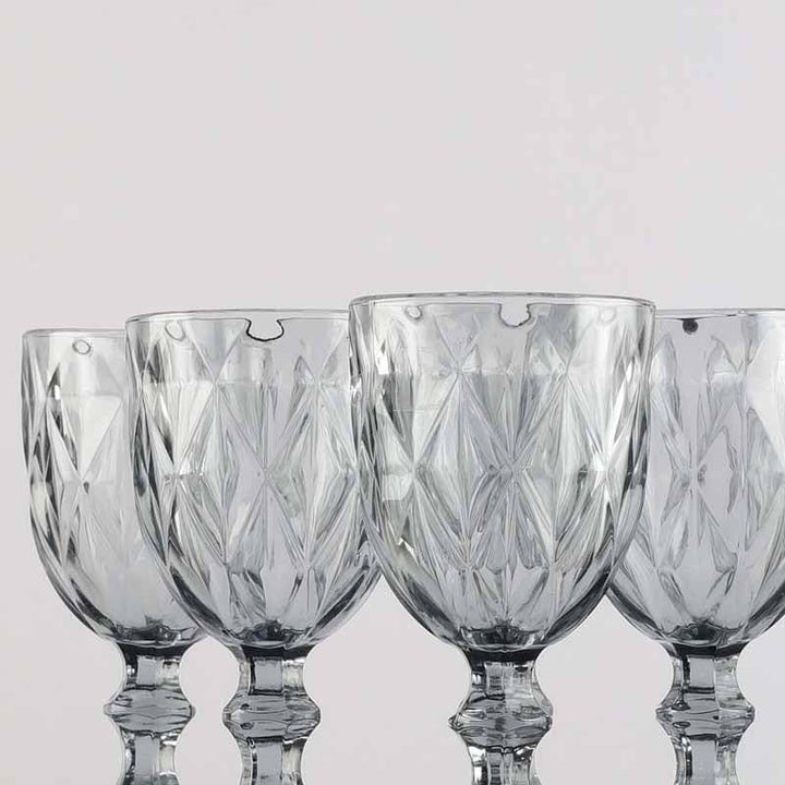 Buy Vino Tinted Goblet - Set Of Six at Vaaree online | Beautiful Wine & Champagne Glass to choose from