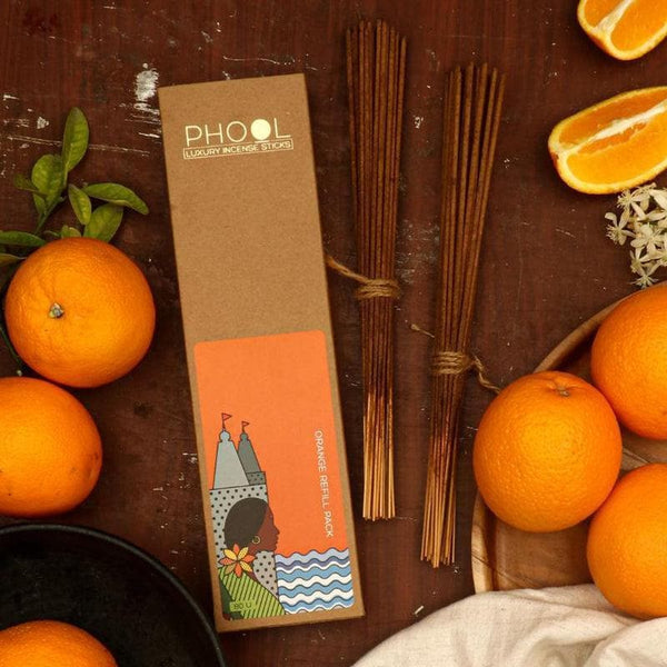 Buy Phool Natural Incense Sticks Refill pack - Orange at Vaaree online | Beautiful Incense Sticks & Cones to choose from