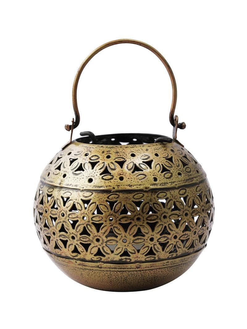 Buy Metal Globe Candle Holder at Vaaree online | Beautiful Showpiece to choose from