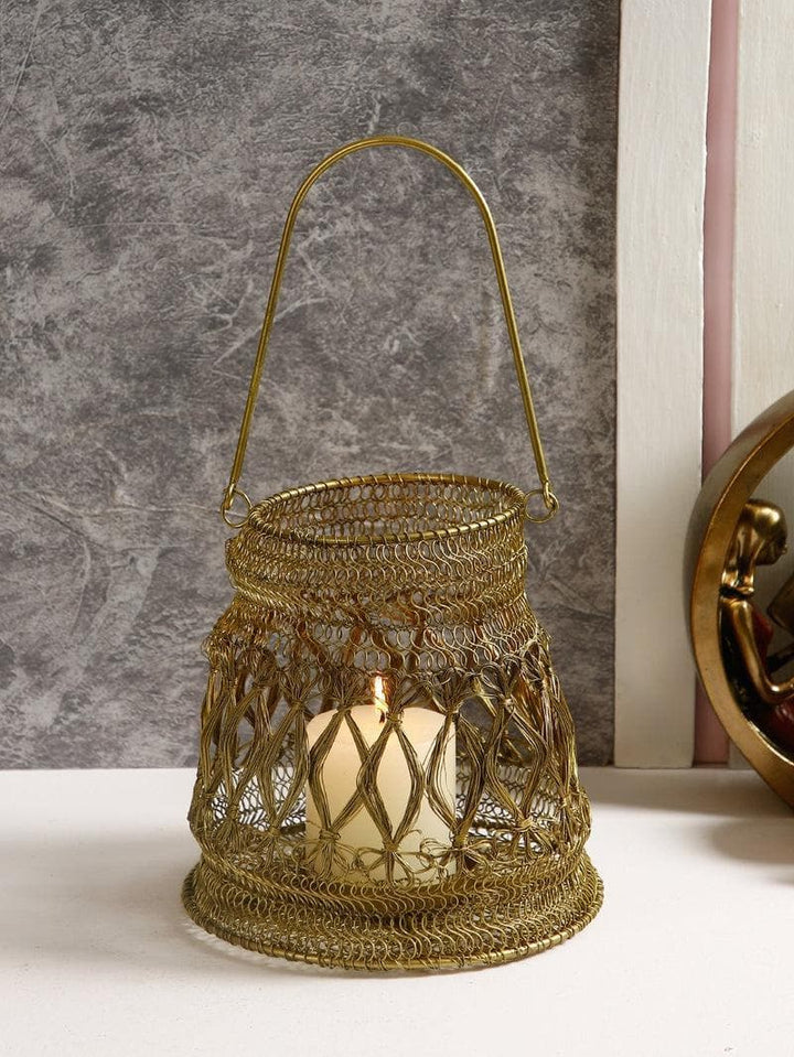Buy Knotty Basket Candle Holder at Vaaree online | Beautiful Showpiece to choose from
