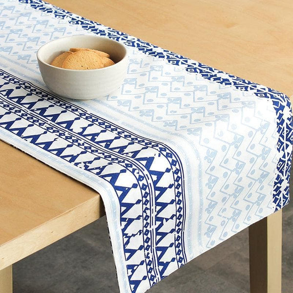 Buy Blue Lattice Table Runner at Vaaree online | Beautiful Table Runner to choose from