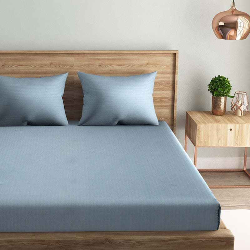 Buy Sassy Blue Bedsheet at Vaaree online | Beautiful Bedsheets to choose from