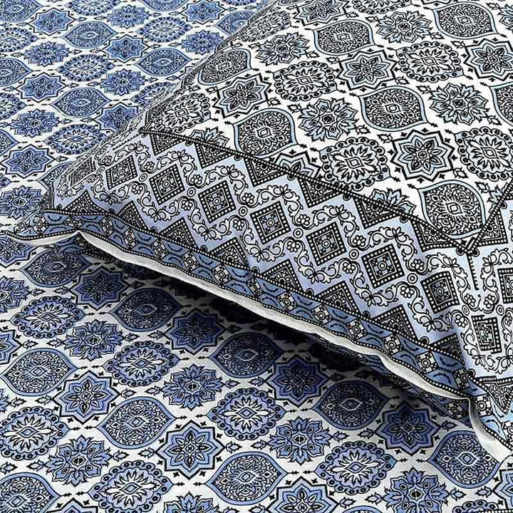 Buy Neelambari Jaipuri Bedsheet - Grey at Vaaree online | Beautiful Bedsheets to choose from