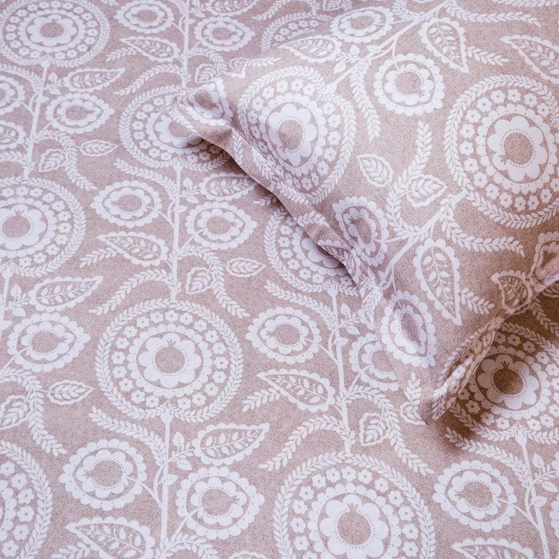 Buy Mizu Light Brown Bedsheet at Vaaree online | Beautiful Bedsheets to choose from