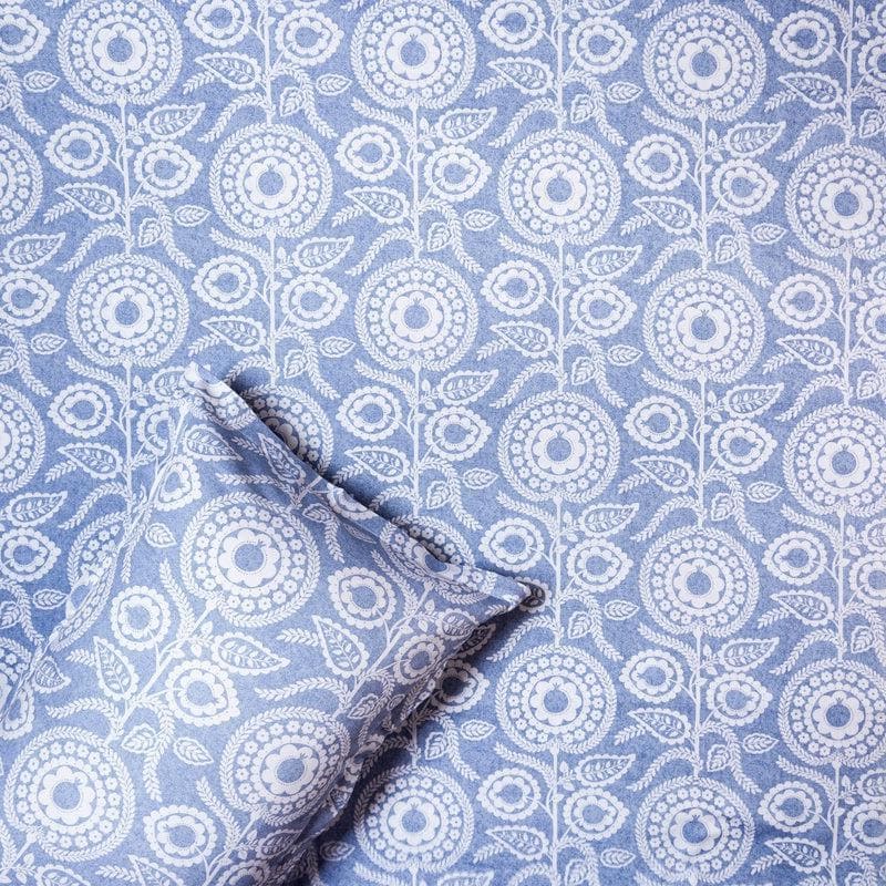 Buy Mizu Blue Bedsheet at Vaaree online | Beautiful Bedsheets to choose from