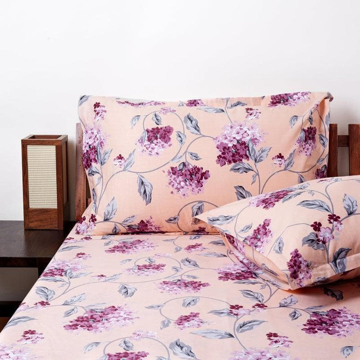 Buy Flowery Dream Bedsheet- Purple at Vaaree online | Beautiful Bedsheets to choose from