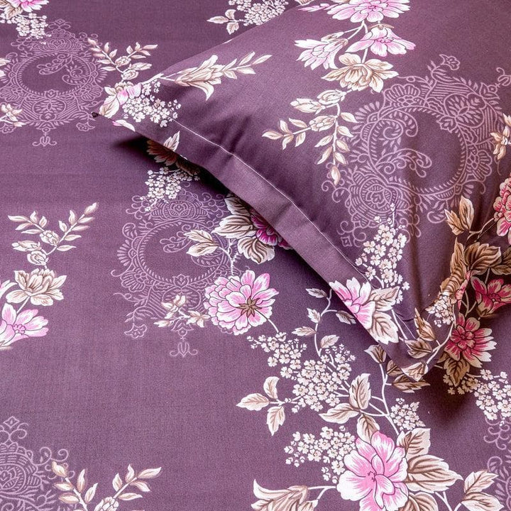 Buy Plum Magic Bedsheet at Vaaree online | Beautiful Bedsheets to choose from