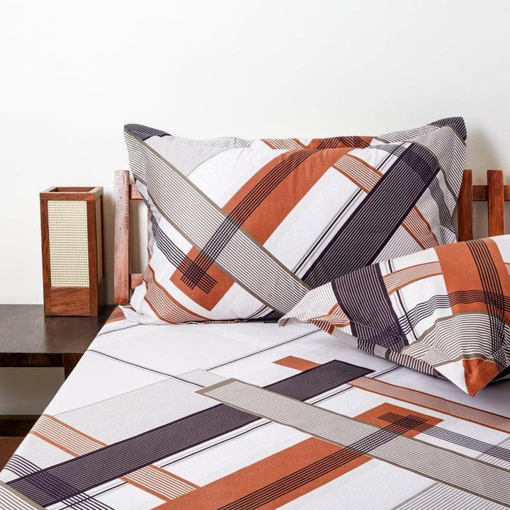 Buy Sassy Stripes Bedsheet at Vaaree online | Beautiful Bedsheets to choose from