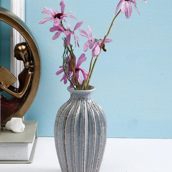 Buy Gloriously Grey Vase at Vaaree online | Beautiful Vase to choose from