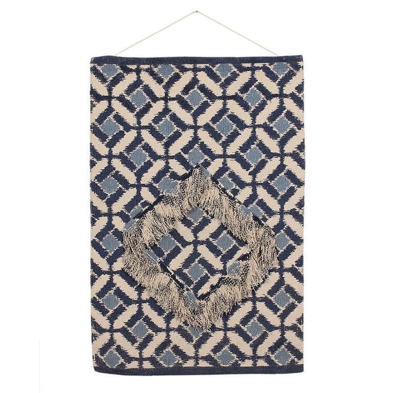 Buy Blue Fringe Wall Hanging at Vaaree online | Beautiful Wall Tapestry to choose from
