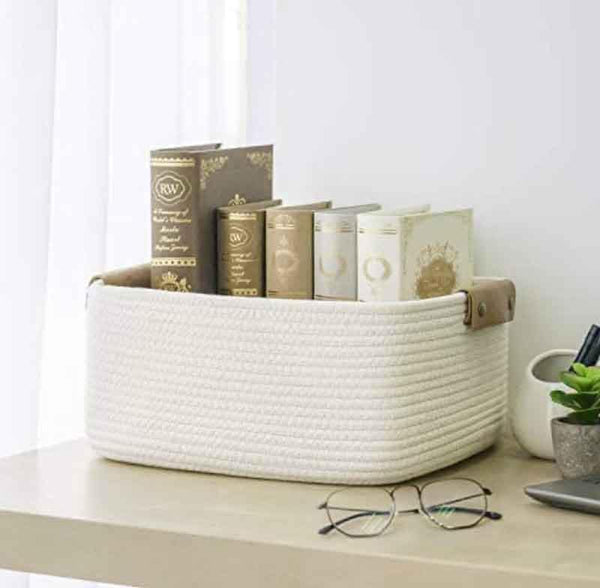 Buy Cappucino Storage Basket - Ivory at Vaaree online | Beautiful Storage Basket to choose from