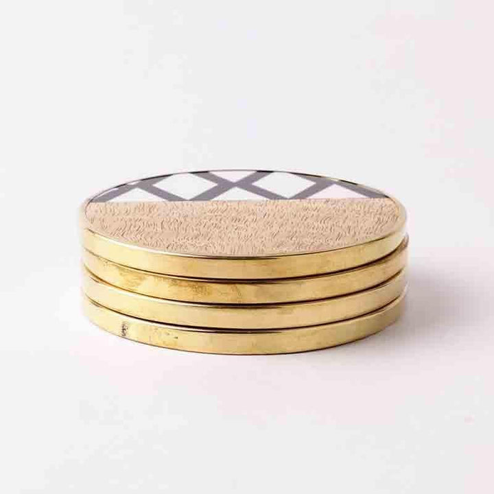 Buy Intertwined Coaster - Set Of Four at Vaaree online | Beautiful Coaster to choose from
