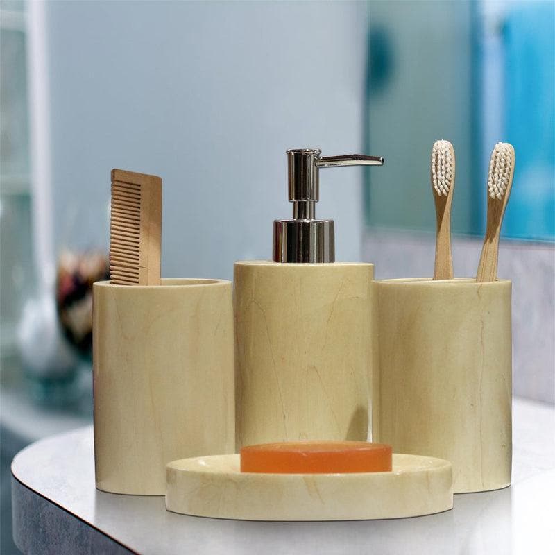 Buy Beige Polyresin Bathroom Set Accessories & Sets from Vaaree