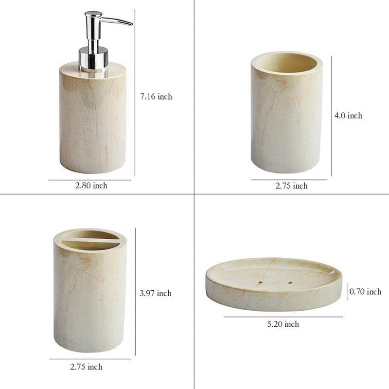 Buy Beige Polyresin Bathroom Set Accessories & Sets from Vaaree