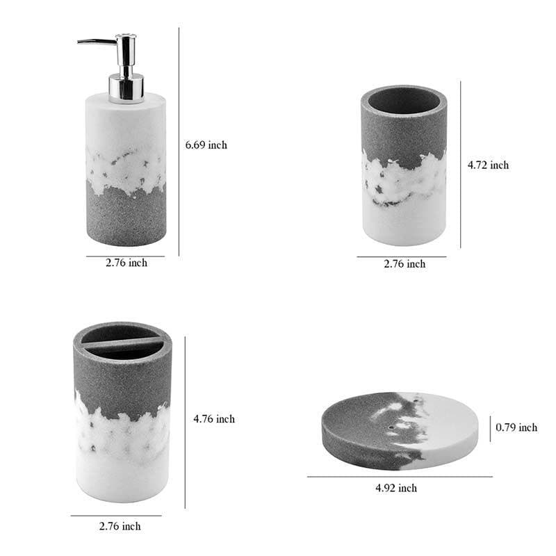 Buy Black Sea Polyresin Bathroom Set Accessories & Sets from Vaaree