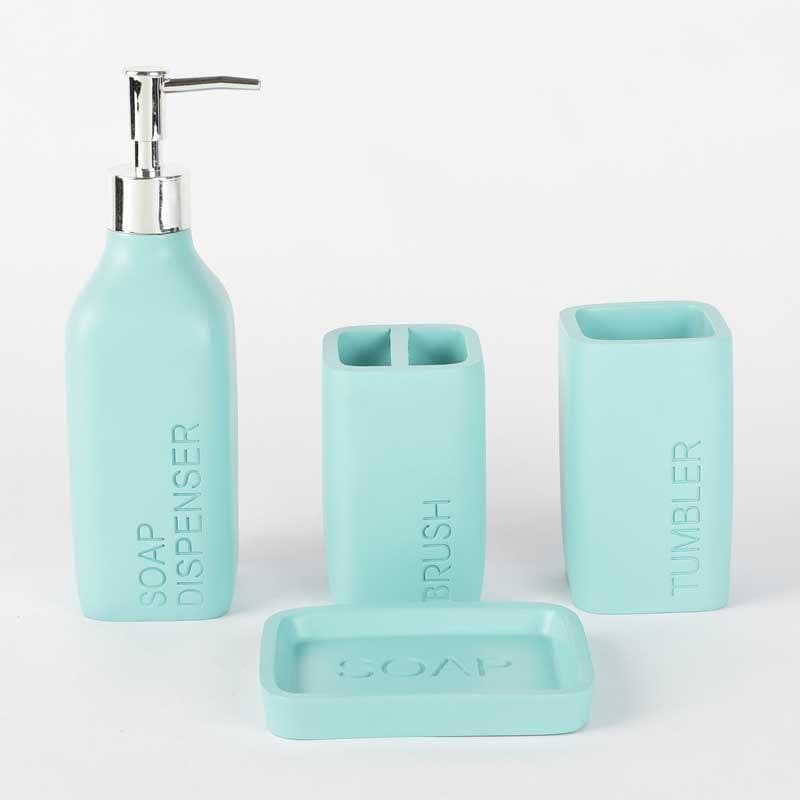 Buy Chromatic Bathroom Set - Blue Accessories & Sets from Vaaree