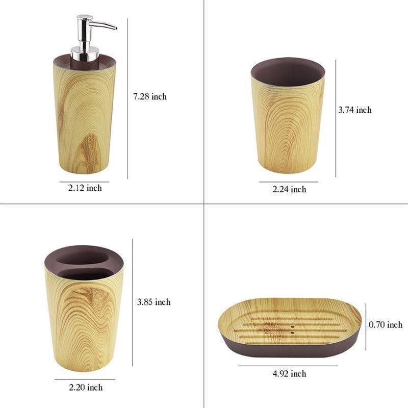 Buy Eclectic Wood Polyresin Bathroom Set Accessories & Sets from Vaaree