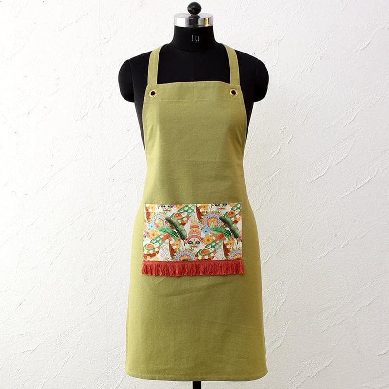 Buy Onam Apron - Green Apron from Vaaree