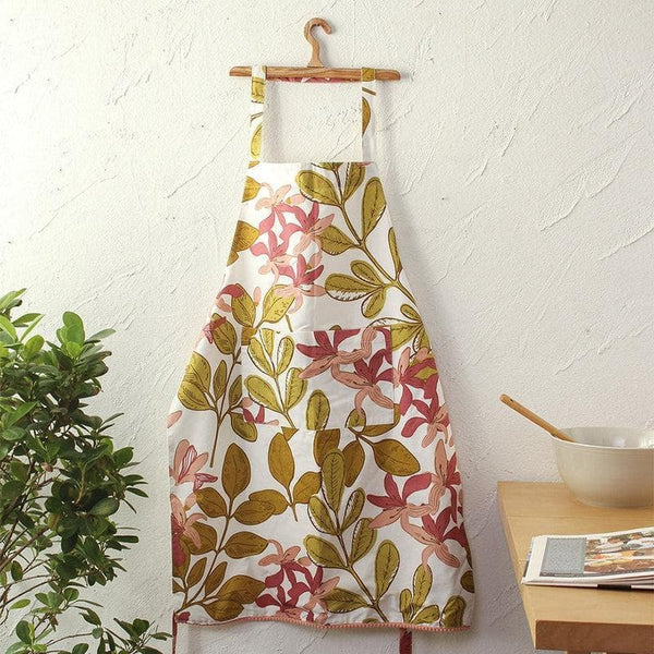 Buy Apron - Pink & Green Orchids Apron at Vaaree online
