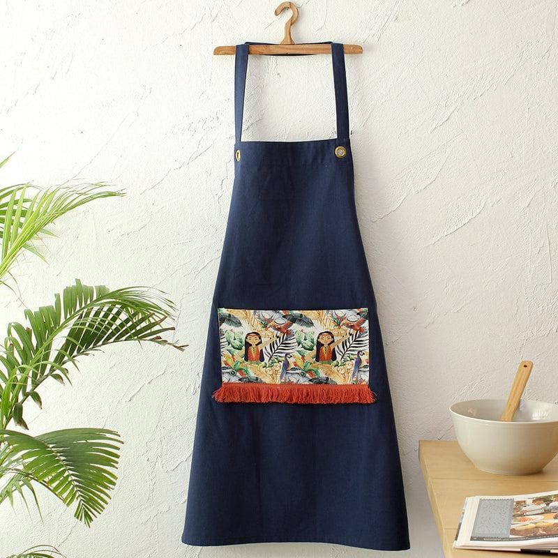 Buy Intruz Apron - Blue Apron from Vaaree