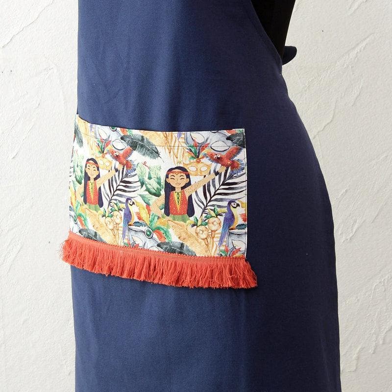 Buy Intruz Apron - Blue Apron from Vaaree