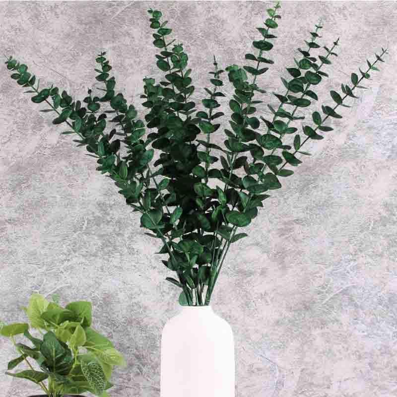 Artificial Flowers - Artificial Eucalyptus Sticks (Green) - Set Of Three