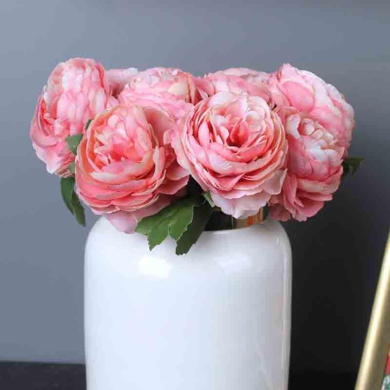 Artificial Flowers - Artificial Peony (Blush Pink) - Set Of Six