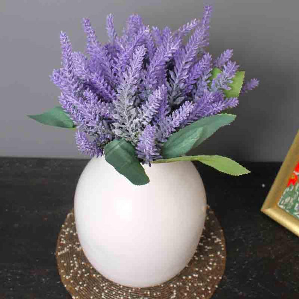 Artificial Flowers - Faux Lavender Bouquet - Purple
