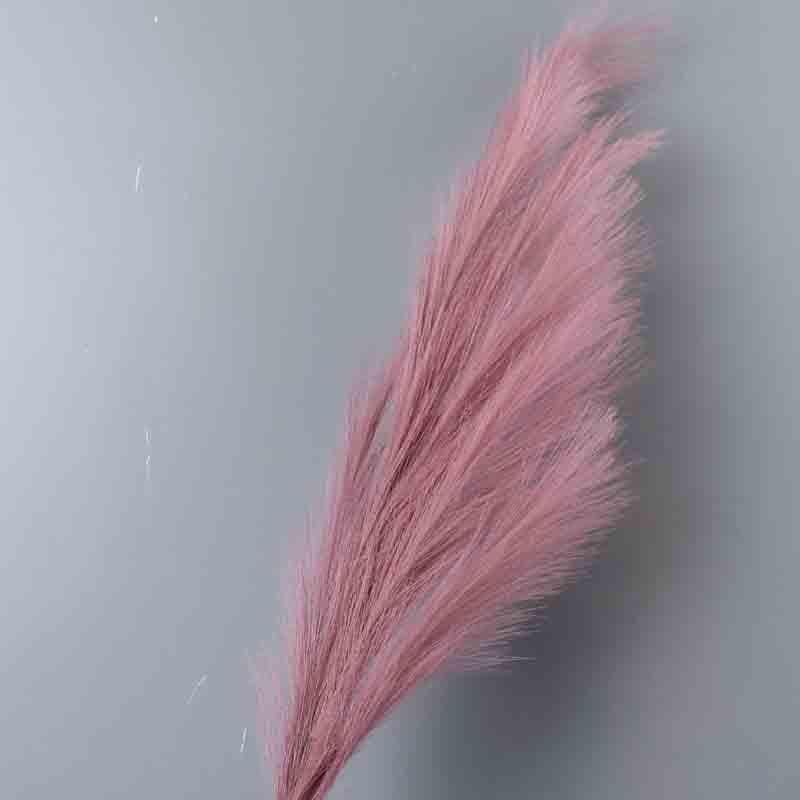 Artificial Flowers - Faux Pampas Grass Sticks - Dust Pink