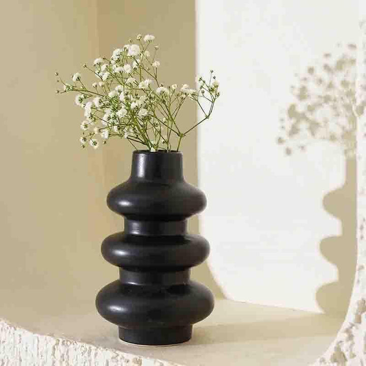 Buy Oh So Bubbly Vase - Black at Vaaree online | Beautiful Vase to choose from