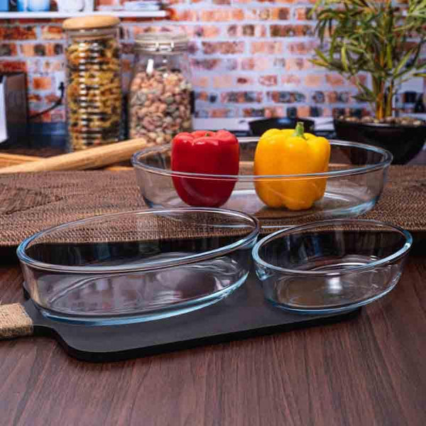 Baking Dish - Bake O'Fav Baking Tray (Oval) - Set of Three