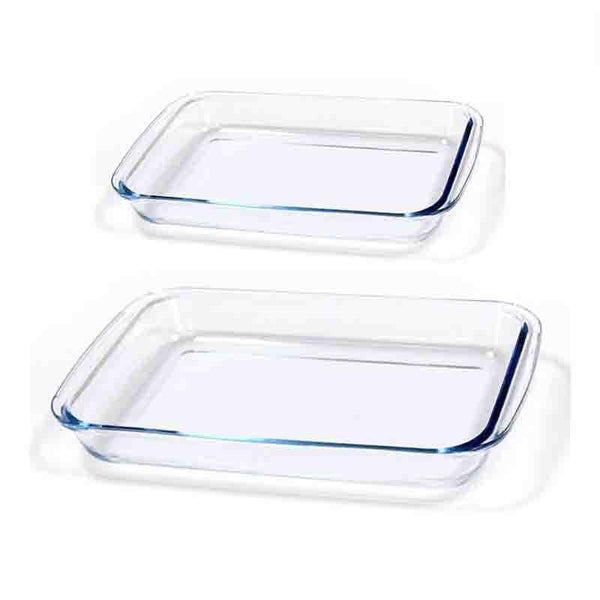Buy Baking Dish - Rectangular Glass Baking Dish - Set Of Two at Vaaree online