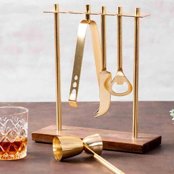 Barware Tools & Sets - Bartender Tools (Gold) - Set Of Four