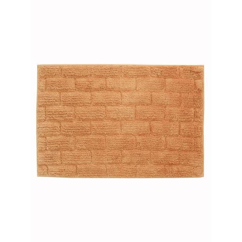 Buy Apricot Tiled Cotton Bathmat Bath Mats from Vaaree