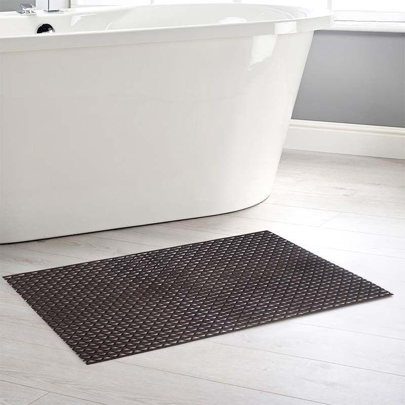 Buy Black Anti Slip Crossline Shower Mat Bath Mats from Vaaree