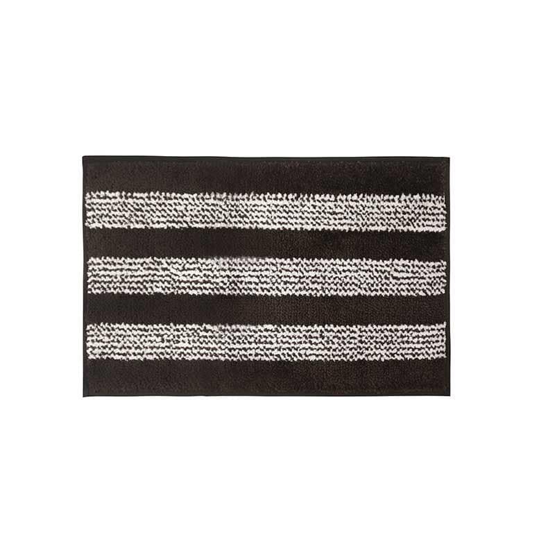 Buy Brown Striped Microfiber Bathmat Bath Mats from Vaaree