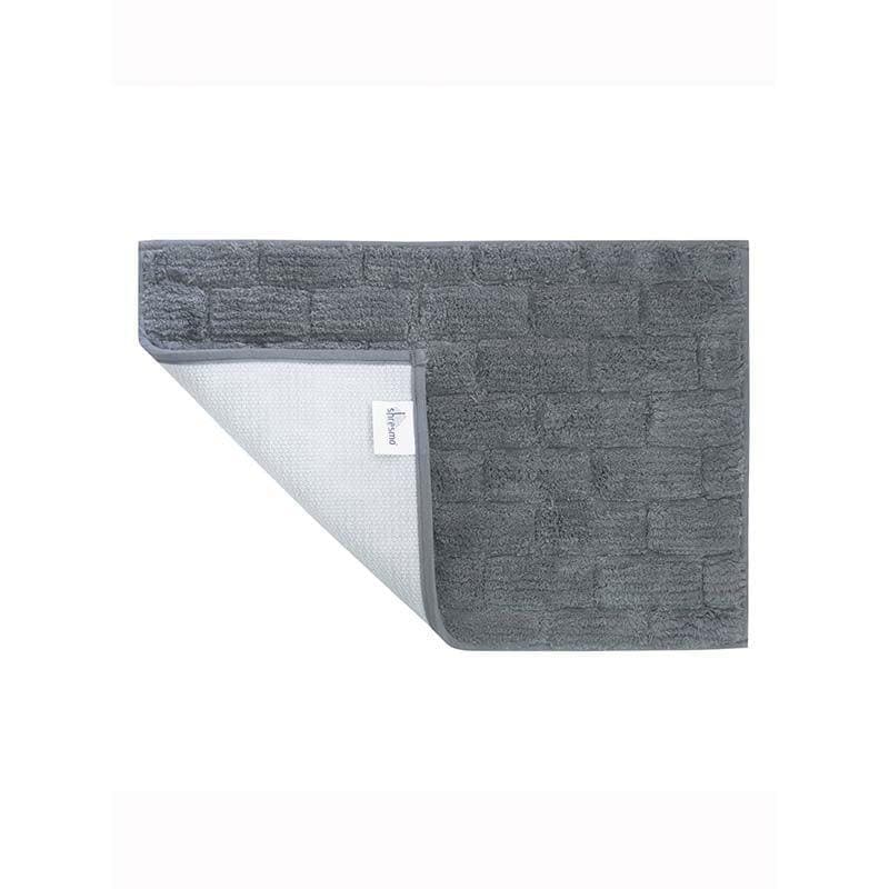 Buy Cloud Grey Tiled Cotton Bathmat Bath Mats from Vaaree