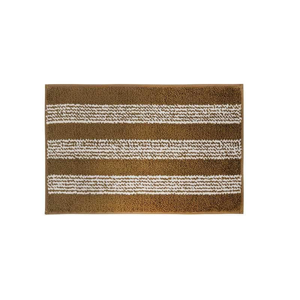 Buy Golden Striped Microfiber Bathmat Bath Mats from Vaaree