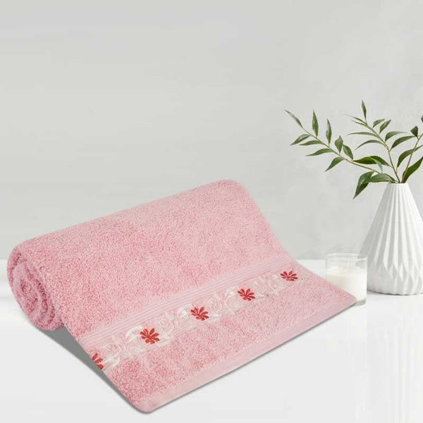 Buy Bath Towels - Baby Pink Bath Towel at Vaaree online