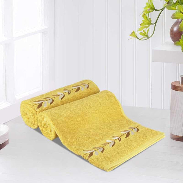 Buy Hello Yellow Bath Towel Bath Towels from Vaaree