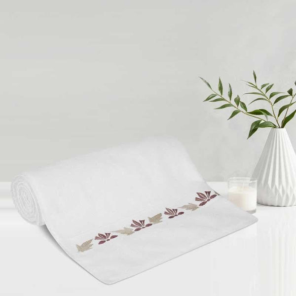 Buy Wonderfully White Bath Towel Bath Towels from Vaaree